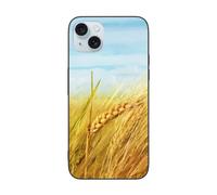 DCEHGEW Paddy Coque de téléphone imprimée champ de riz pour iPhone 15 Pro Max 6,7", coque de téléphone en TPU résistant aux chocs, prend en charge le chargement sans fil, sans protection d'objectif