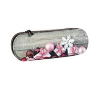 DCEHGEW Planet Prints Trousse à crayons en cuir avec emplacements pour stylos, coque rigide élégante pour l'école, le bureau, les voyages, cadeau pour étudiants, hommes et femmes, Décoration de Noël