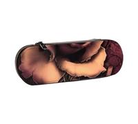 DCEHGEW Planet Prints Trousse à crayons en cuir avec emplacements pour stylos, coque rigide élégante pour l'école, le bureau, les voyages, cadeau pour étudiants, hommes et femmes, Rose gothique, One