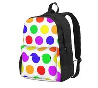 DCEHGEW Sac à dos de voyage pour ordinateur portable avec imprimé dauphin, sac d'école léger pour la randonnée et une utilisation décontractée, Jolis pois., One Size, Sac à dos de voyage