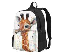 DCEHGEW Sac à dos de voyage pour ordinateur portable avec imprimé de couleur marocaine, sac d'école léger pour la randonnée et une utilisation décontractée, Petite girafe, One Size, Sac à dos de