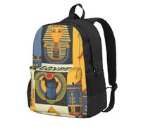DCEHGEW Sac à dos de voyage pour ordinateur portable imprimé animal de la ferme, sac d'école léger pour la randonnée et une utilisation décontractée, Série Égypte Ancienne Tribe, One Size, Sac à dos