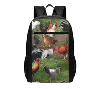 DCEHGEW Sac à dos de voyage pour ordinateur portable imprimé animal de la ferme - Sac d'école léger pour sac à dos décontracté, sac à dos de randonnée, Animal de la ferme, One Size, Sac à dos de