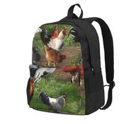 DCEHGEW Sac à dos de voyage pour ordinateur portable imprimé animal de la ferme, sac d'école léger pour la randonnée et une utilisation décontractée, Animal de la ferme, One Size, Sac à dos de voyage