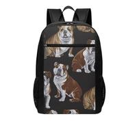 DCEHGEW Sac à dos de voyage pour ordinateur portable imprimé drapeau de l'Allemagne - Sac d'école léger pour sac à dos décontracté, sac à dos de randonnée, Bulldogs anglais., One Size, Sac à dos de