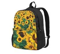 DCEHGEW Sac à dos de voyage pour ordinateur portable imprimé question mathématique, sac d'école léger pour la randonnée et l'utilisation décontractée, Beaucoup de beaux tournesols, One Size, Sac à dos