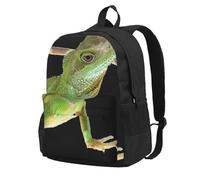 DCEHGEW Sac à dos de voyage pour ordinateur portable imprimé question mathématique, sac d'école léger pour la randonnée et l'utilisation décontractée, Lizard HD, One Size, Sac à dos de voyage