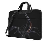 DCEHGEW Scorpion Sac à bandoulière pour ordinateur portable avec triple couche de protection antichoc pour homme et femme, Noir , 14 inch