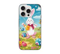 DCEHGEW Spring Happy Festival Holiday Prints Coque de téléphone pour iPhone 15 Pro Max 6,7", coque de téléphone antichoc en TPU, prend en charge le chargement sans fil, sans protection d'objectif