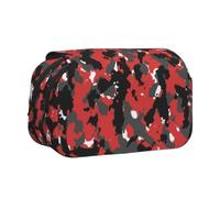 DCEHGEW Trousse à crayons à rabat élégante avec double couche et grande capacité pour l'école, le bureau, les voyages, camouflage, One Size, Cartable