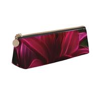 DCEHGEW Trousse à crayons en cuir PVC avec fermeture éclair Motif lys rouges, Red Lily, One Size, Cartable