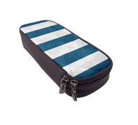 DCEHGEW Trousse à crayons en cuir synthétique avec fermeture éclair sur le dessus pour l'école, le bureau, les voyages, la papeterie, cadeau pour femmes, hommes, enfants, Drapeau grec., One Size