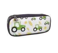 DCEHGEW Trousse à crayons en cuir synthétique avec imprimé ananas tropical hawaïen avec fermeture éclair pour l'école, le bureau, les voyages, cadeau personnalisé, Tracteur agriculture, One Size