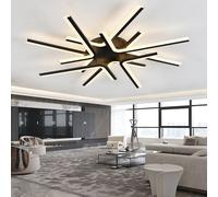 Dceinz Plafonnier Led Moderne Avec TéLéCommande Et Application De ContrôLe Lustre Salon Gradation Progressive Avec Fonction MéMoire,Noir-8