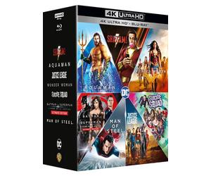 Dceu Intégrale : Man Of Steel + Batman V Superman : L'aube De La Justice + Suicide Squad + Wonder Woman + Justice League + Aquaman + Shazam! - 4k Ultra Hd + Blu-Ray