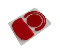 Dcfbkl 1 lot d'autocollants pour pieds de patins en verre pour patins G X Superlight à bords incurvés Rouge/noir