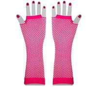 Dcfbkl 1 paire de mitaines courtes en maille pour femme, rose rouge, taille unique