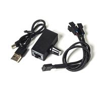 Dcfbkl Adaptateur d'alimentation USB vers PC 4 broches 8 W CC 12 V Contrôle de vitesse avec tension élévateur et câble 2/3 voies inclus