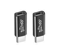 Dcfbkl Adaptateur de connexion USB 3.1 de type C en aluminium avec design mâle/femelle en aluminium pour des performances fiables Convertisseur USB C mâle vers femelle