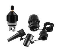 Dcfbkl Adaptateur pour pompes gonflables avec 4 valves d'air Buses Fixation de planche à pagaie Adaptateur Kayak Pompes Accessoires