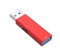 Dcfbkl Adaptateur USB 3.0 en aluminium vers type C USB 3.0 femelle convertisseur pour clavier d'ordinateur portable chargement et transfert de données C vers A