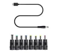 Dcfbkl Câble d'alimentation de type C CC 5 V vers 12 V 9 V - Câble adaptateur de type C vers prise CC pour routeur 2,1 x 5,5 mm 8 adaptateurs