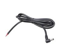 Dcfbkl Câble d'alimentation mâle DC5525 à angle droit de 50 cm/150 cm de long avec extrémité pré-étamée pour réparation électronique, fil nu, cordon d'alimentation à extrémité ouverte