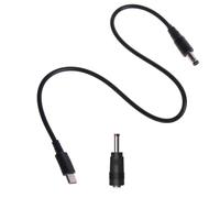 Dcfbkl Câble d'alimentation USB C vers 5,5 x 2,1 mm 3,5 x 1,35 mm pour écrans LCD et radios de diffusion multi-tensions