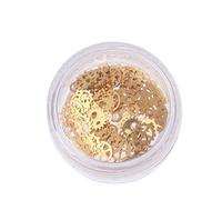 Dcfbkl Cabochons en alliage avec engrenages steampunk en alliage doré - Constellations - Fournitures en résine époxy pour la fabrication de bijoux pour adultes