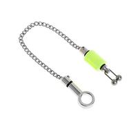 Dcfbkl Chaîne de pêche en acier inoxydable avec alarme à suspendre pour pêche à la carpe - Flotteurs en paulownia - Accessoires de ligne d'eau salée - Canne à pêche et moulinet - Sac de rangement