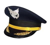 Dcfbkl Chapeau d'uniforme de capitaine pour adulte - Pour fête costumée, bal masqué, fête d'Halloween - Chapeaux de capitaine en vrac