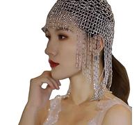 Dcfbkl Coiffe style années folles vintage années 20 - Bijoux de tête en maille - Cléopâtre - Pour femme