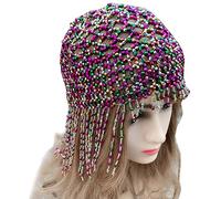 Dcfbkl Coiffe style années folles vintage années 20 - Bijoux de tête en maille - Cléopâtre - Pour femme