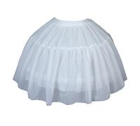 Dcfbkl Crinoline Jupon en forme de cage longueur genou pour femmes et filles, robe de mariée, robe de bal vintage, jupe cerceau blanche, jupon pour femmes, filles, enfants, jupon crinoline blanc court