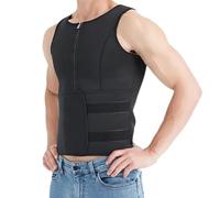 Dcfbkl Gilet de sauna pour homme - Corset - Body - Vêtement amincissant pour amincir la graisse du ventre - Entraînement de gym