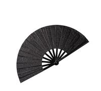 Dcfbkl Grand éventail pliable pour concerts, fêtes, festivals ou décoration d'intérieur avec effet pailleté