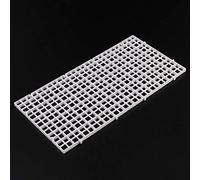 Dcfbkl Grille inférieure pour aquarium - Plaque d'isolation pour aquarium - Plateau de séparation - Accessoires de filtrage - Blanc et noir - Chauffage lumineux - Thermomètres - Gravier - Sable