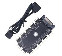 Dcfbkl Hubs LED ARGB 5 V 3 broches pour une intégration transparente de plusieurs appareils dans l'environnement PC de bureau Contrôleur d'éclairage ARGB