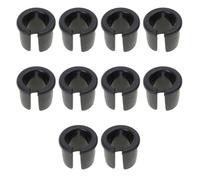 Dcfbkl Lot de 10 œillets de valve de vélo pour jantes de route, adaptateurs de chambre à air, bouchons en caoutchouc, adaptateurs de tube de remplacement pour jantes de vélo