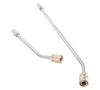 Dcfbkl Lot de 2 extensions de nettoyeur de gouttière pour lance, tige de gouttière pour lances 1/4", connexion rapide haute pression