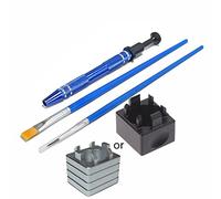 Dcfbkl Lot de 4 supports de commutateur de clavier mécanique, pince à épiler, outil lubrifiant, pinceau, tige sélecteur pour interrupteurs, extracteur d'interrupteur, kit optique en métal