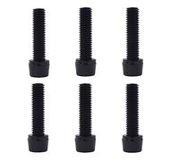 Dcfbkl Lot de 6 boulons hexagonaux hexagonaux M5/6 x 20 mm en acier inoxydable avec rondelle pour tige de vélo de route, vis de guidon de vélo