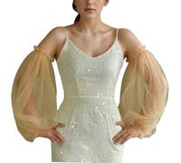 Dcfbkl Manchons de bras élastiques décoratifs pour fête prénuptiale, accessoires pour diverses occasions, kaki, taille unique