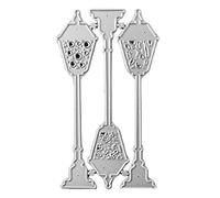 Dcfbkl Matrices de découpe en métal en forme de lampadaire pour scrapbooking, album, carte en papier, gaufrage, décoration artisanale