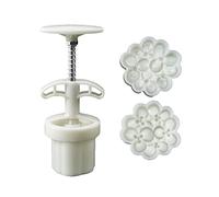 Dcfbkl Moule à gâteau à pression manuelle Motif osmanthus Tampons à biscuits pour la mi-automne Festival Pâtisserie Tampons et presse pour pâtisserie mariage