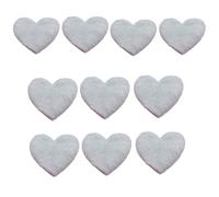 Dcfbkl Patchs en fourrure doux et confortables en forme de cœur pour loisirs créatifs et embellissements de vêtements, accessoires de pince à cheveux, vert clair, taille unique