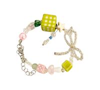 Dcfbkl Perle vibrante en forme de bonbon avec nœud papillon Accessoire pour adolescents et enfants à la recherche de mode et d'individualité, taille unique, Comme décrit