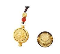 Dcfbkl Porte-clés authentique représentant la prospérité et la fortune en métal fin - Convient à tous les âges - Porte-clés Feng Shui, a, taille unique