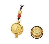 Dcfbkl Porte-clés authentique représentant la prospérité et la fortune en métal fin - Convient à tous les âges - Porte-clés Feng Shui, singe, taille unique