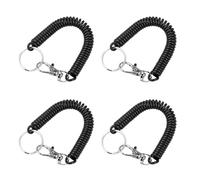 Dcfbkl Porte-clés élastiques rétractables à ressort en spirale extensible